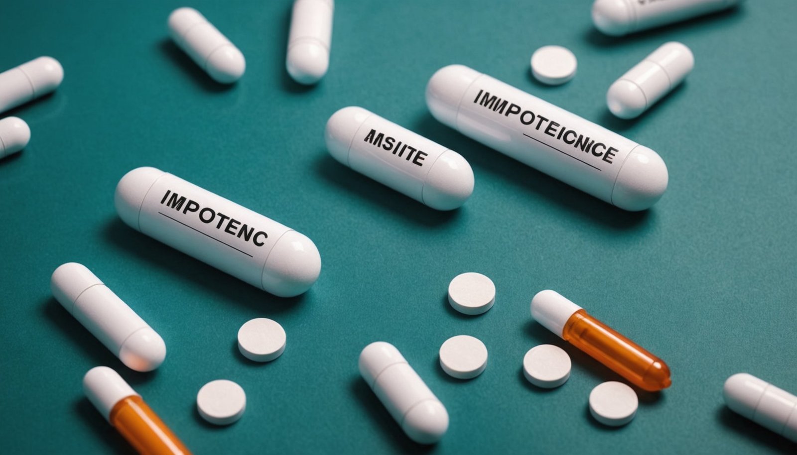 Doctor discussing impotence medication options with a patient in a medical office